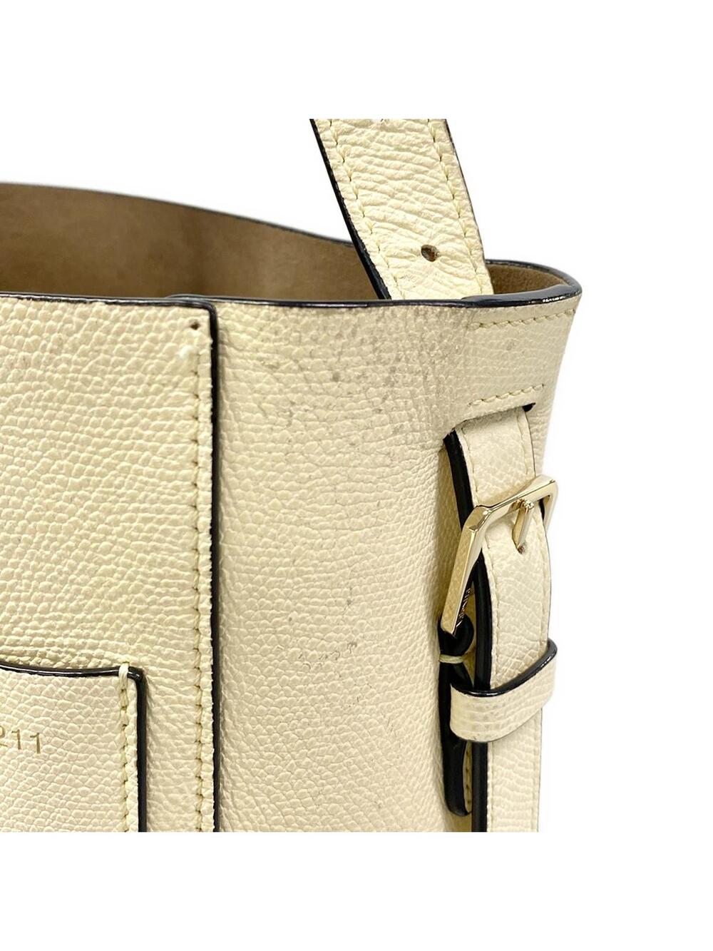 Valextra Bucket Bag Small Cream Soft #291704V81B - Picture 13 of 15